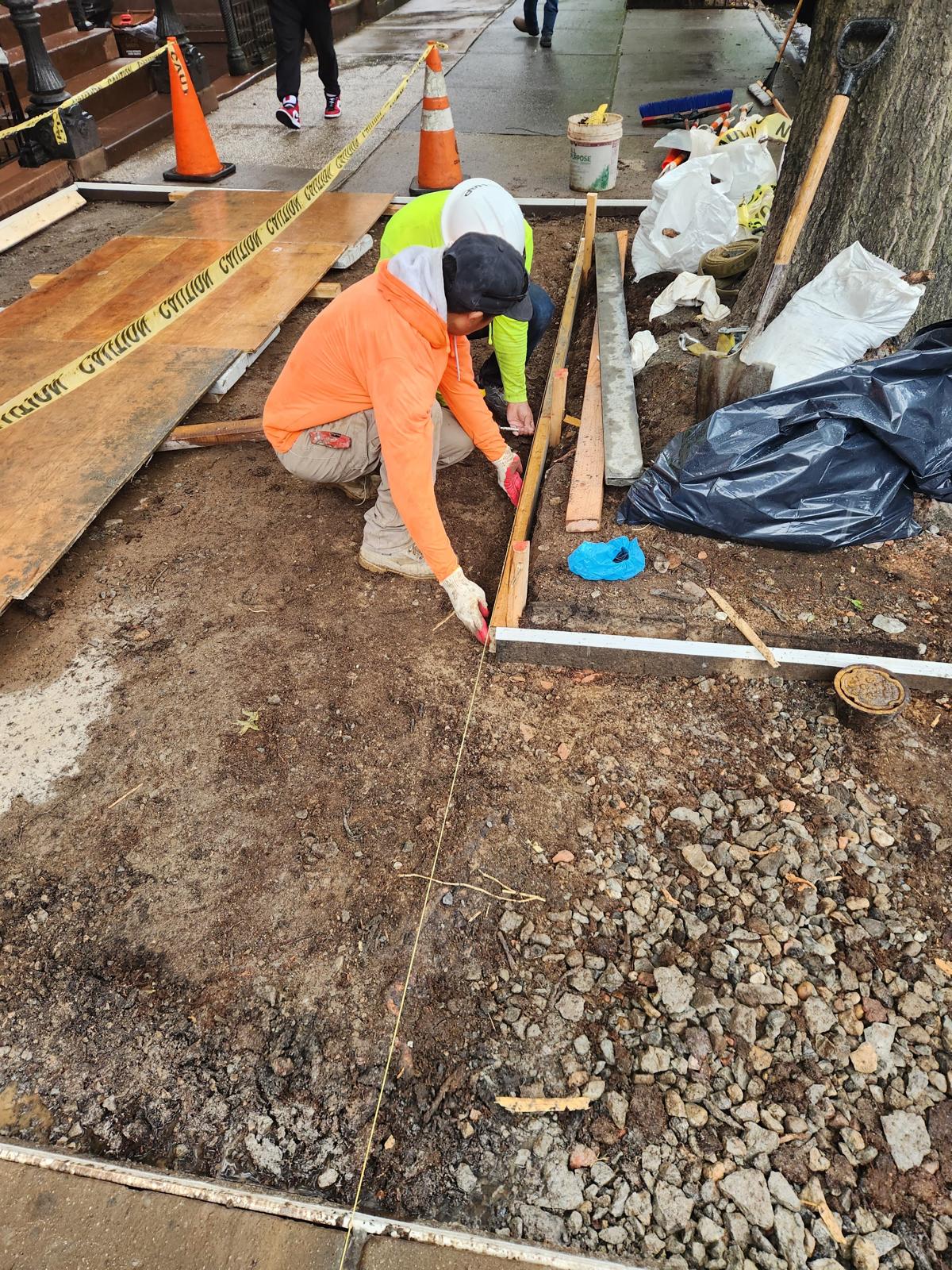Sidewalk slab repair and replacement in NYC